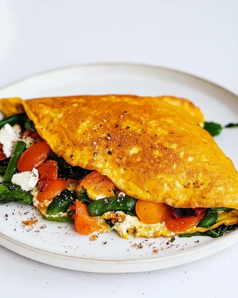 Homemade Light & Fluffy Vegan Omelette photo
