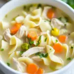 Homemade Lightened Up Creamy Chicken Noodle Soup photo