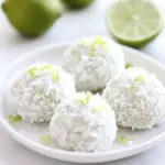 Homemade Lime Coconut Snowballs photo