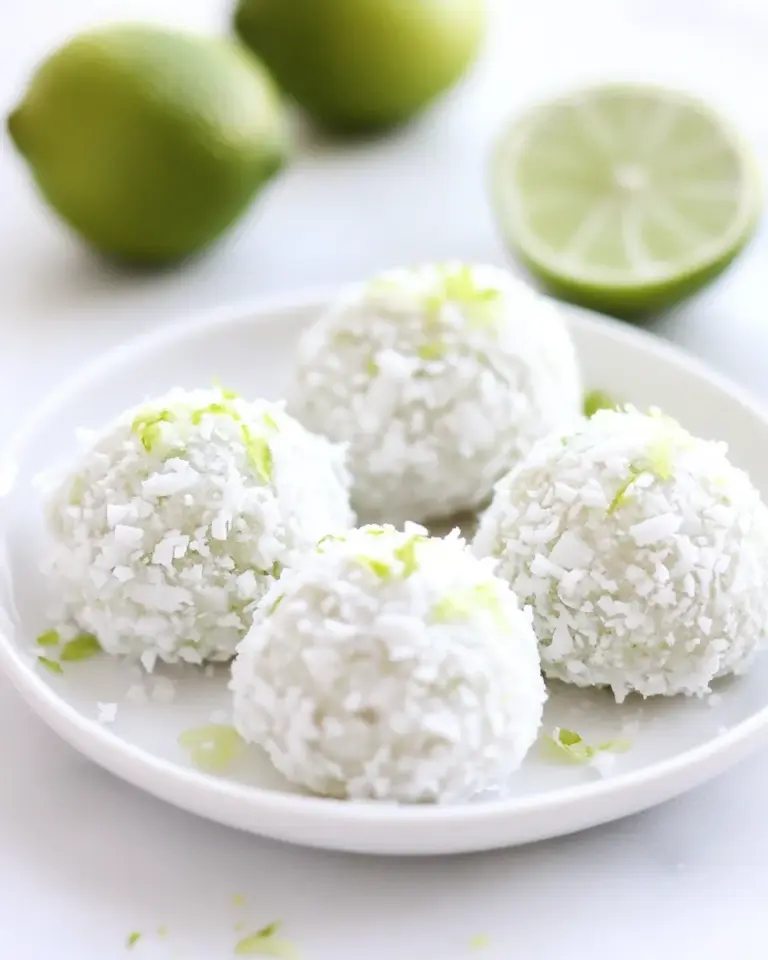 Homemade Lime Coconut Snowballs photo