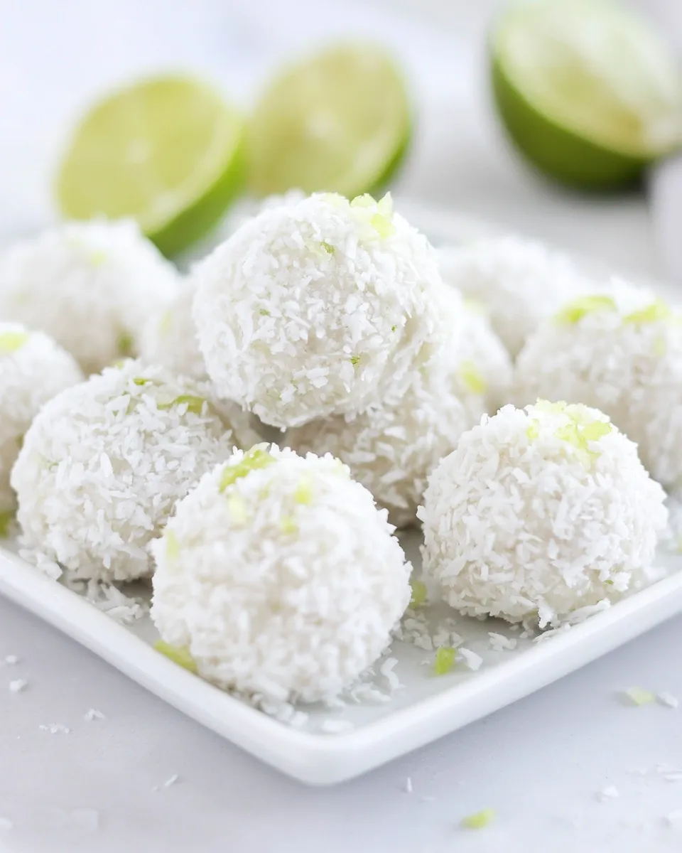 Delicious Lime Coconut Snowballs image
