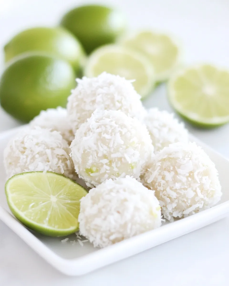 Quick Lime Coconut Snowballs recipe photo