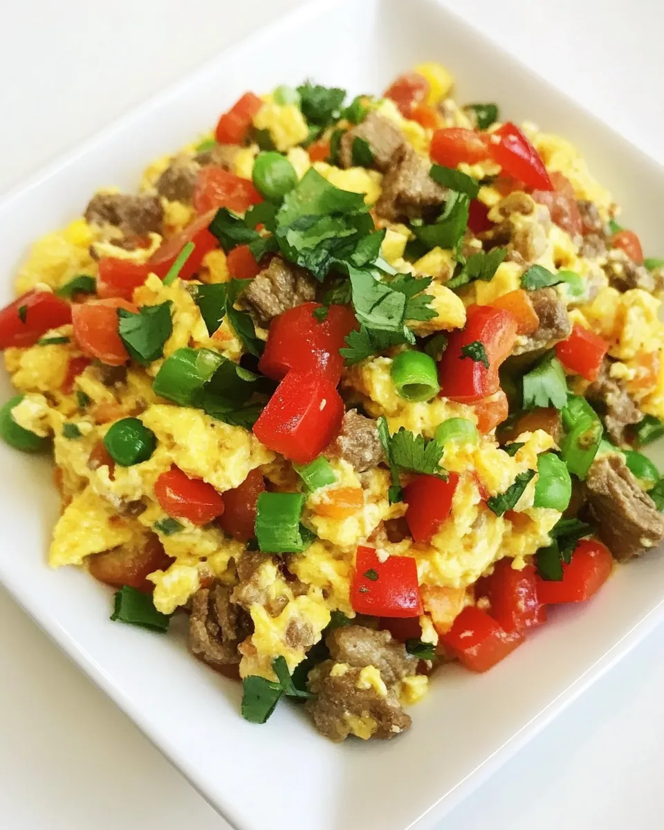 Easy Loaded Southwestern Scramble recipe photo
