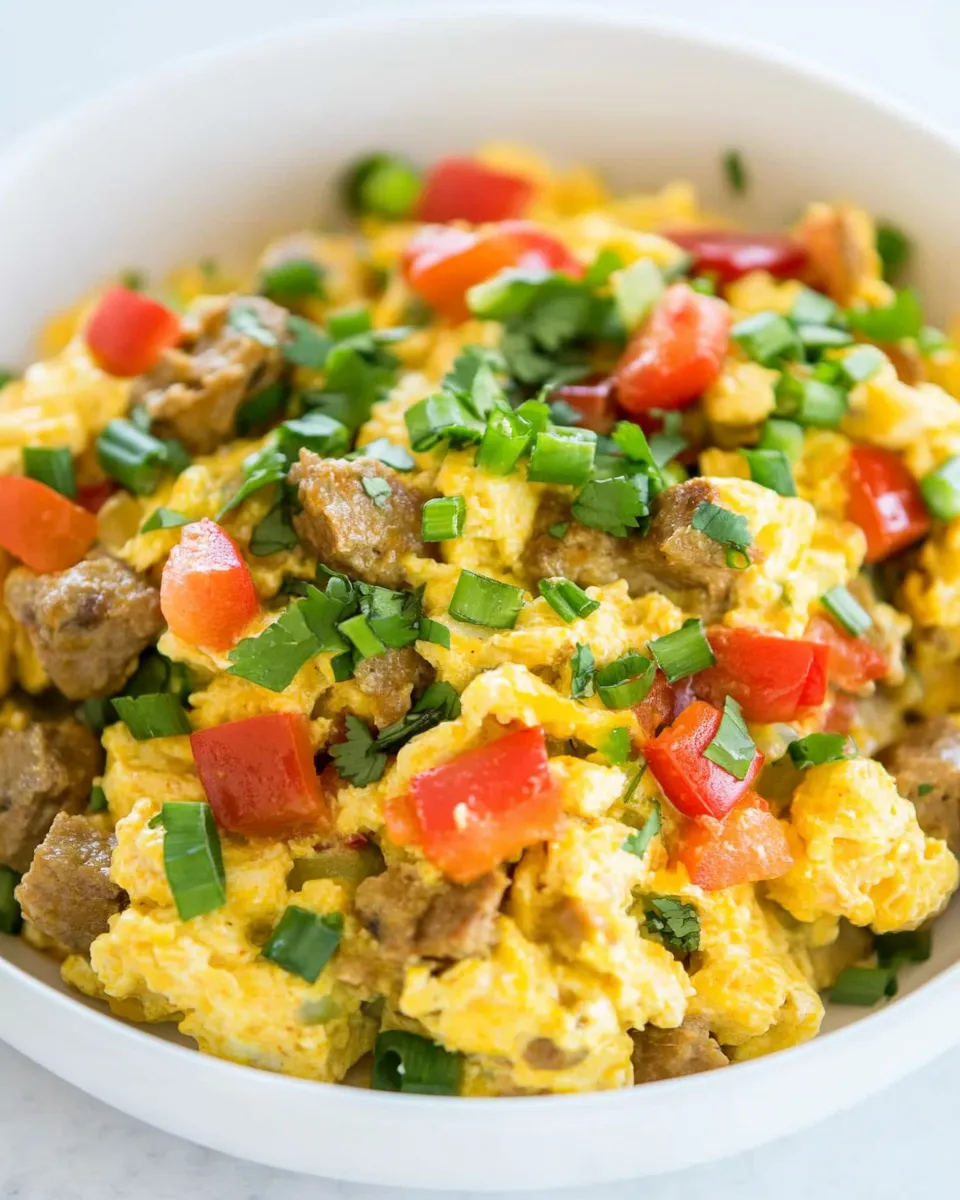 Healthy Loaded Southwestern Scramble dish photo