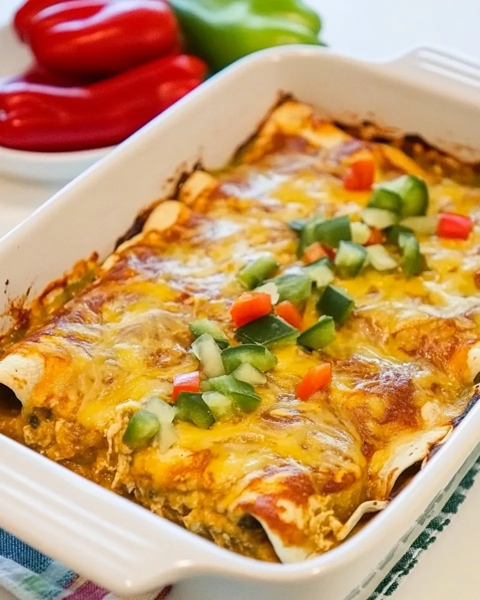 Homemade Low-Carb Green Chile Chicken Enchiladas photo