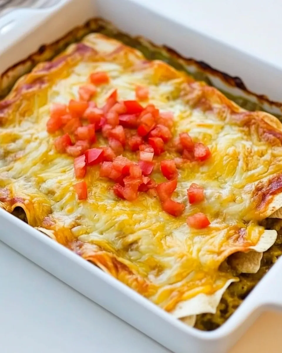 Delicious Low-Carb Green Chile Chicken Enchiladas recipe photo