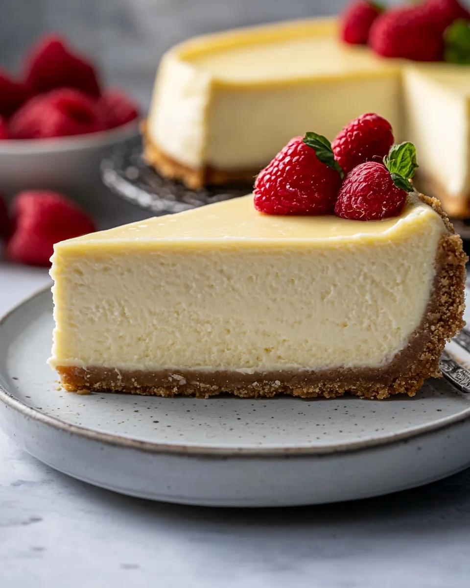 Classic Low-Fat Cheesecake image