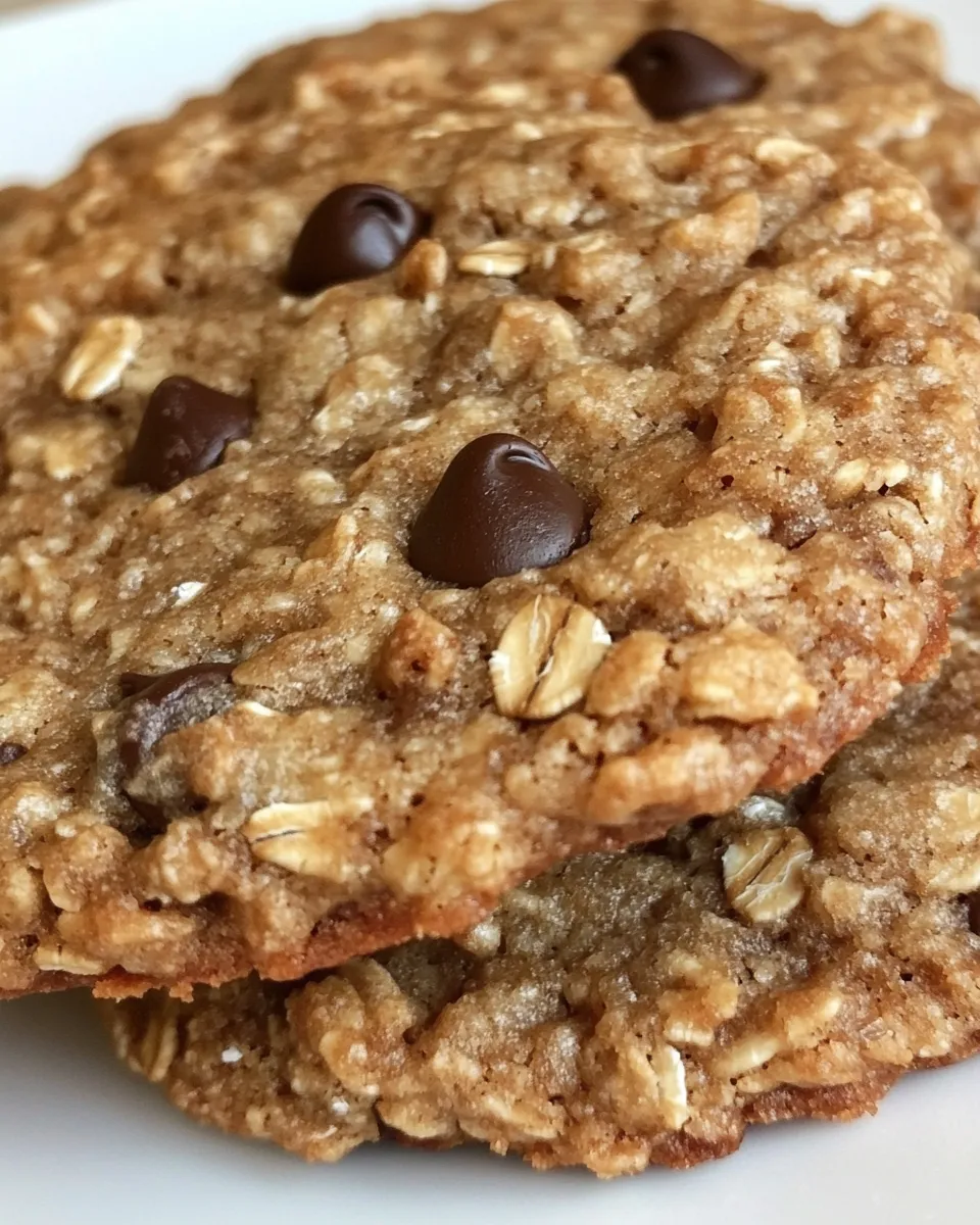 Classic Low Fat Oatmeal Chocolate Chip Cookies image