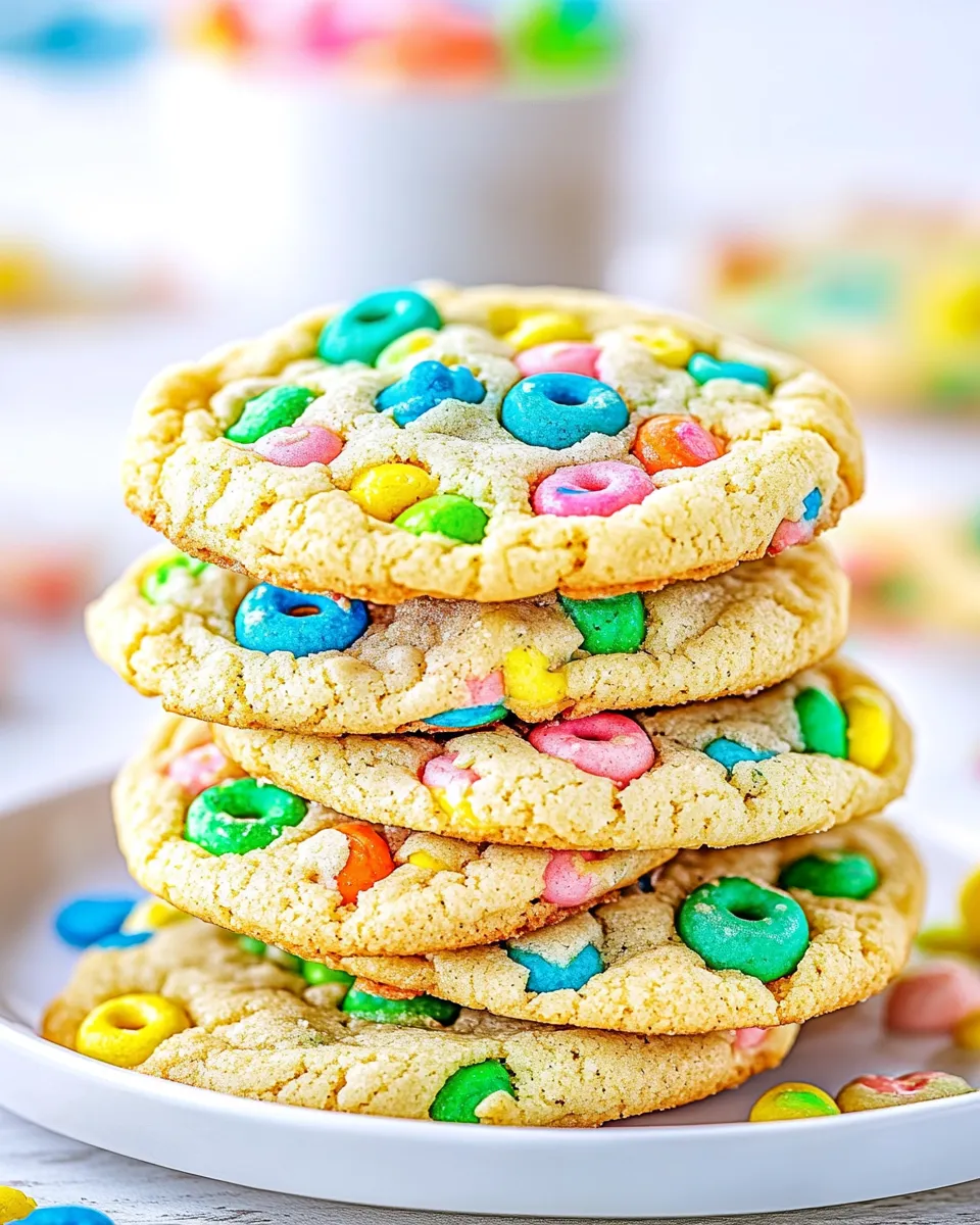 Tasty Lucky Charms Cookies shot