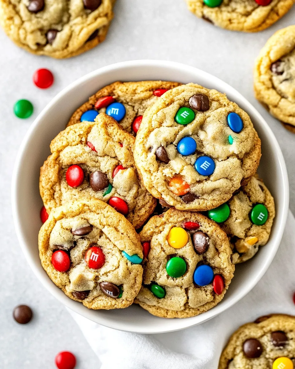 Easy M&M Cookies dish photo