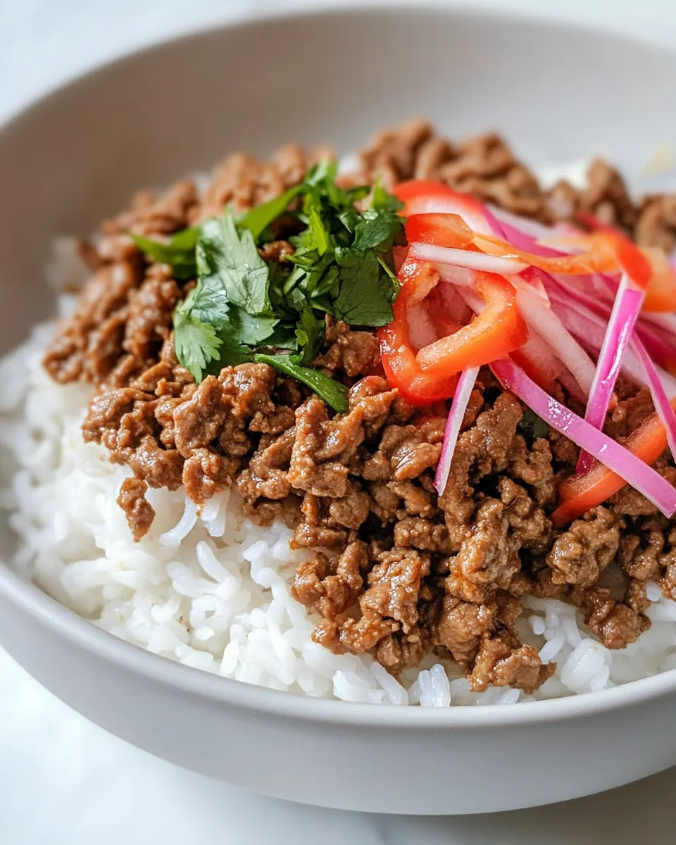 Quick Macro Friendly Korean Beef shot