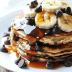 Homemade Malted Chocolate Chip Banana Pancakes photo