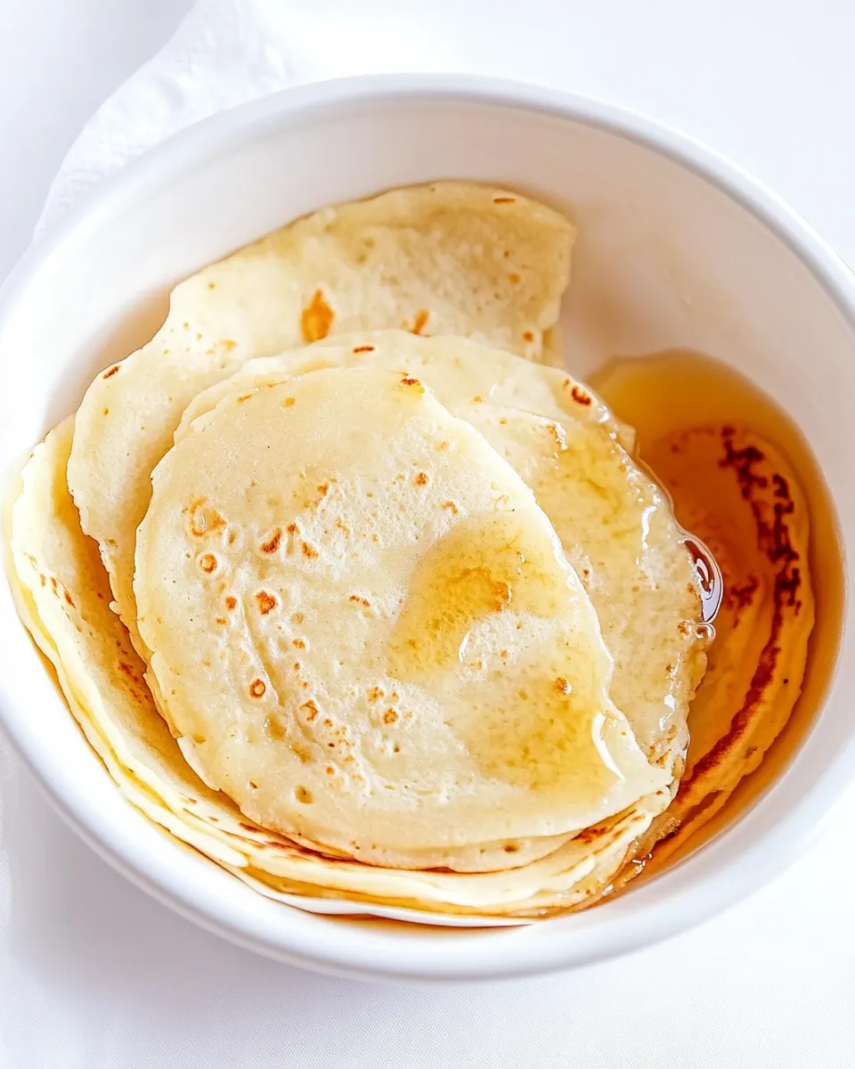 Delicious Mandarin Pancakes shot