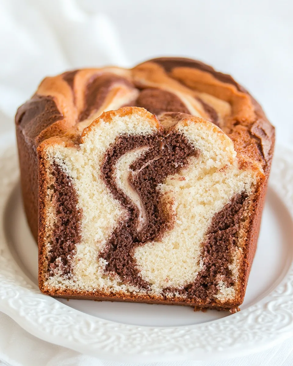 Classic Marble Pound Cake image