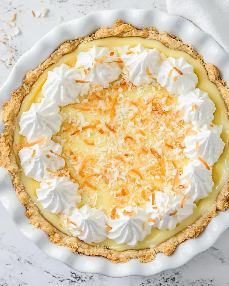 Homemade Marie Callenders Coconut Cream Pie photo