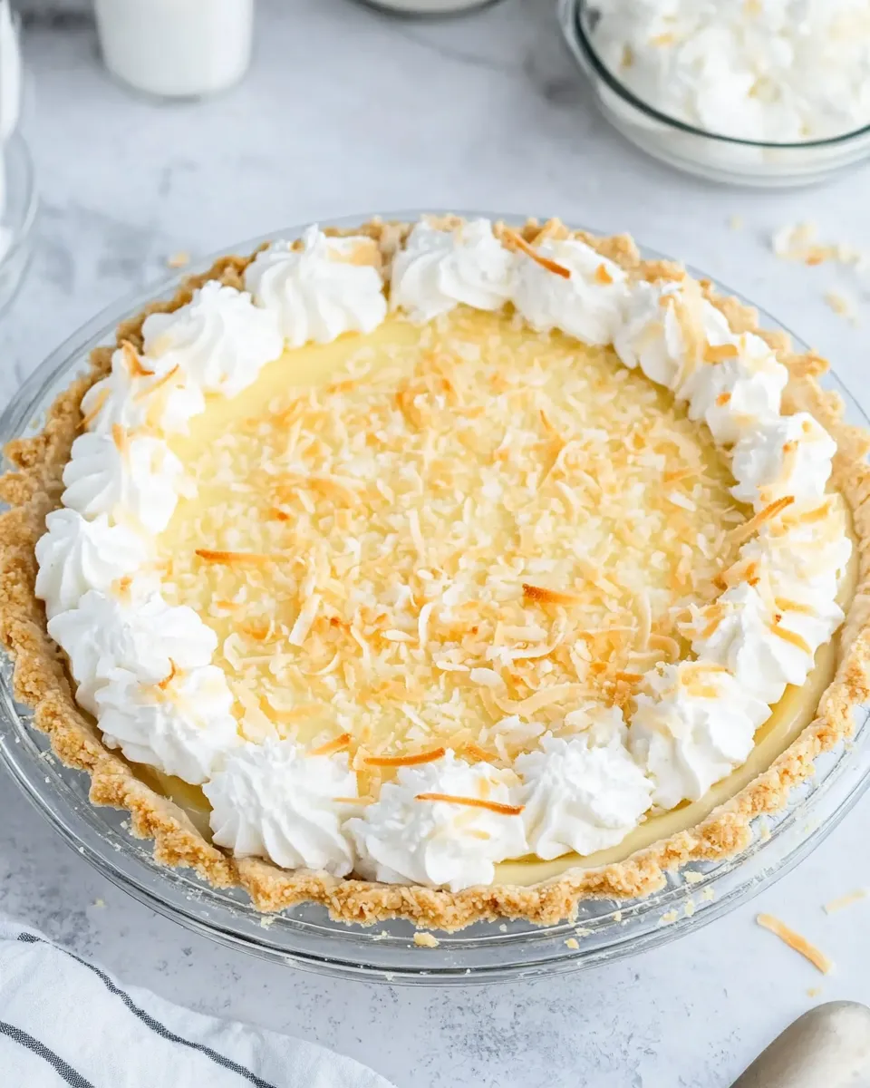 Delicious Marie Callenders Coconut Cream Pie shot