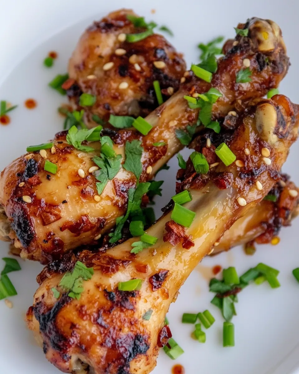Delicious Marinated ChickenDrumsticks with Honey, Garlic & Soy Sauce image