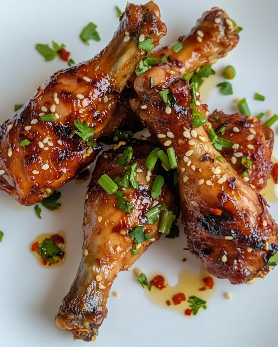 Sweet Marinated ChickenDrumsticks with Honey, Garlic & Soy Sauce recipe photo