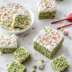 Homemade Matcha Rice Crispy Treats photo
