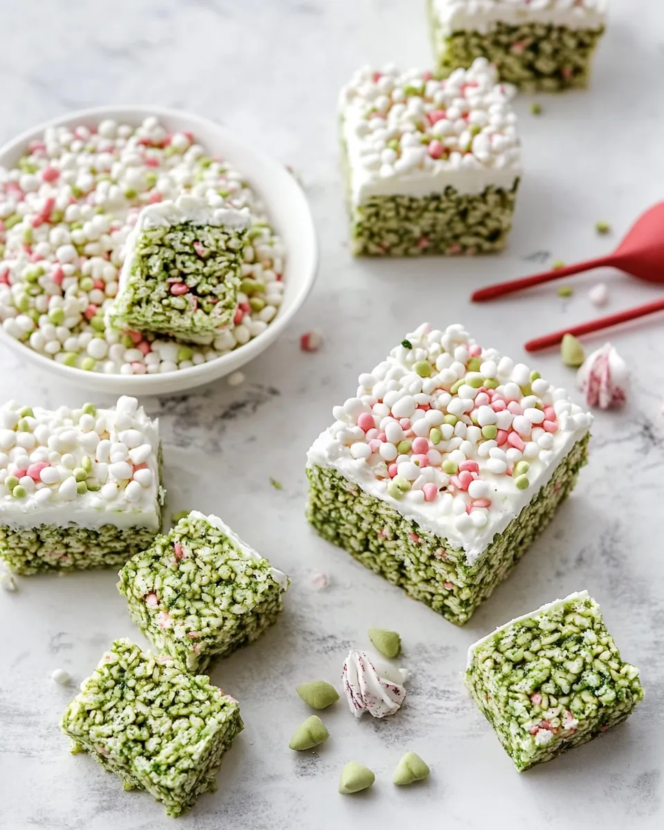 Homemade Matcha Rice Crispy Treats photo
