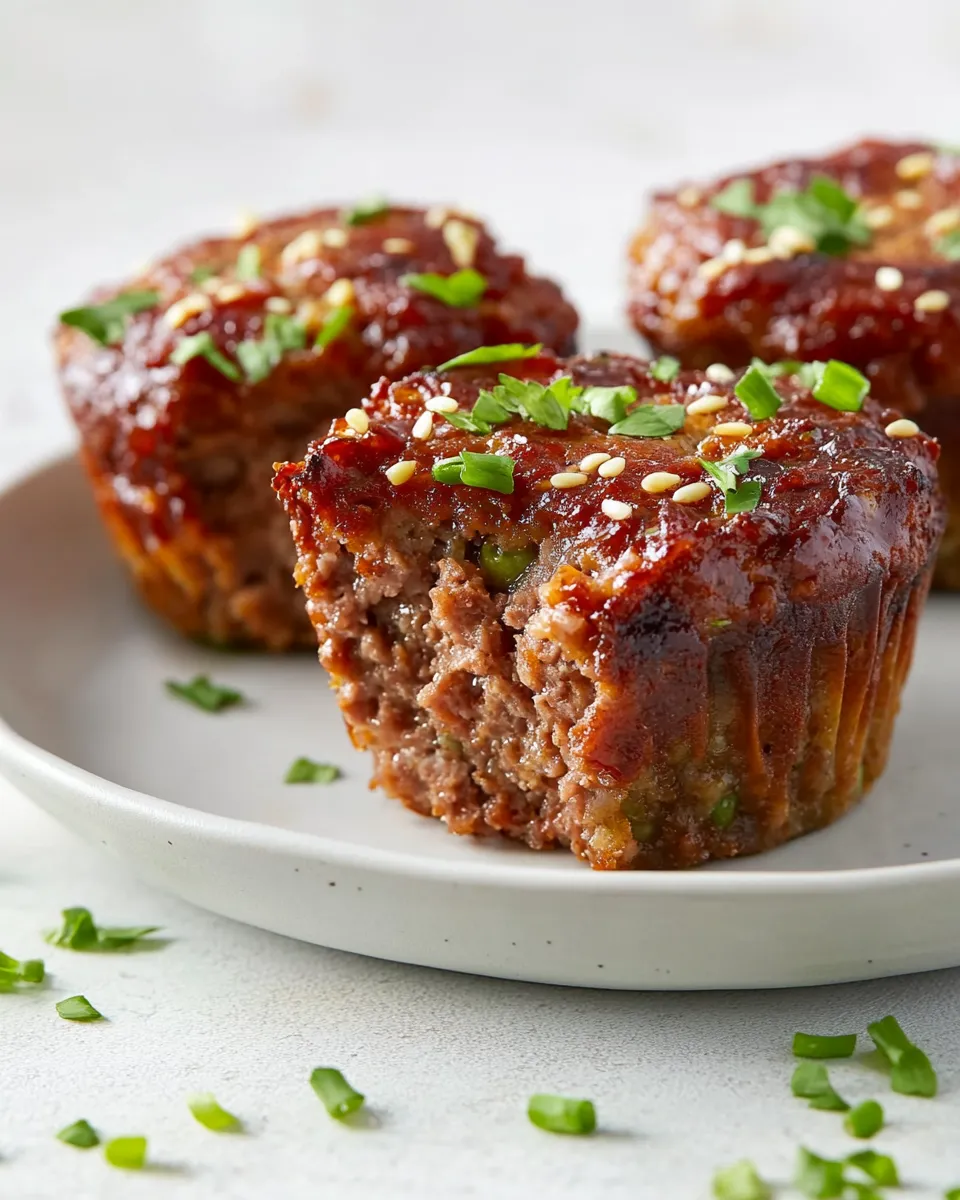 Delicious Meatloaf Muffins food shot