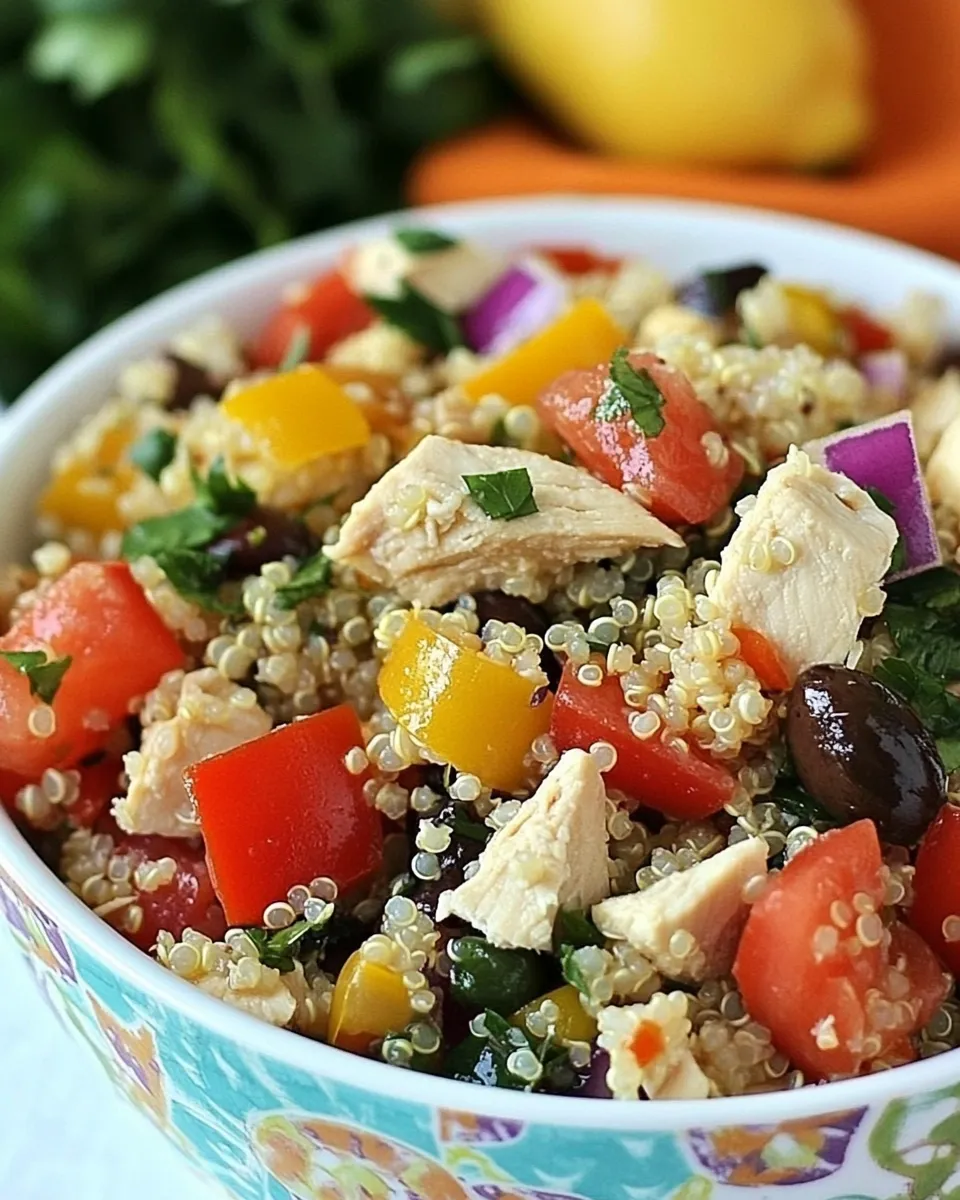 Classic Mediterranean Chicken Quinoa Salad image
