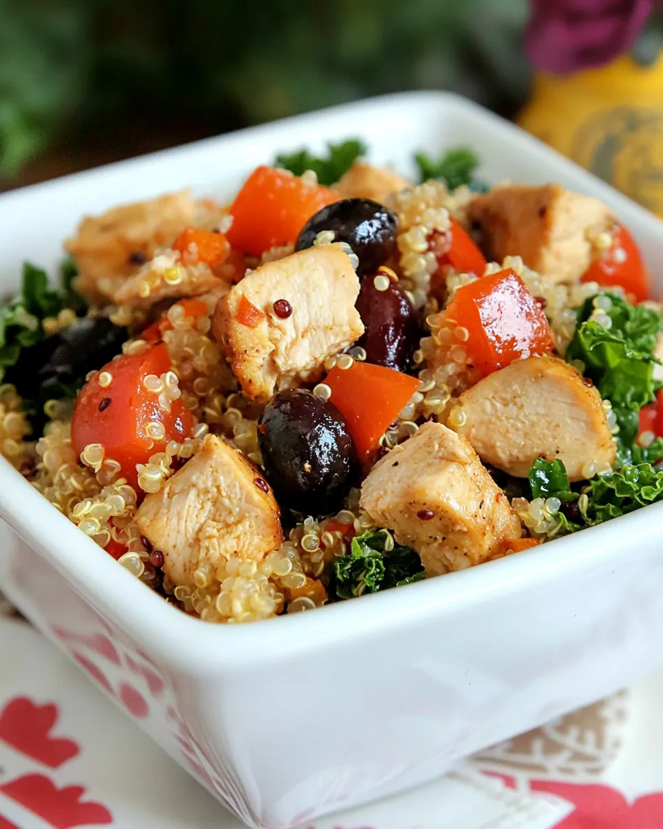 Easy Mediterranean Chicken Quinoa Salad recipe photo