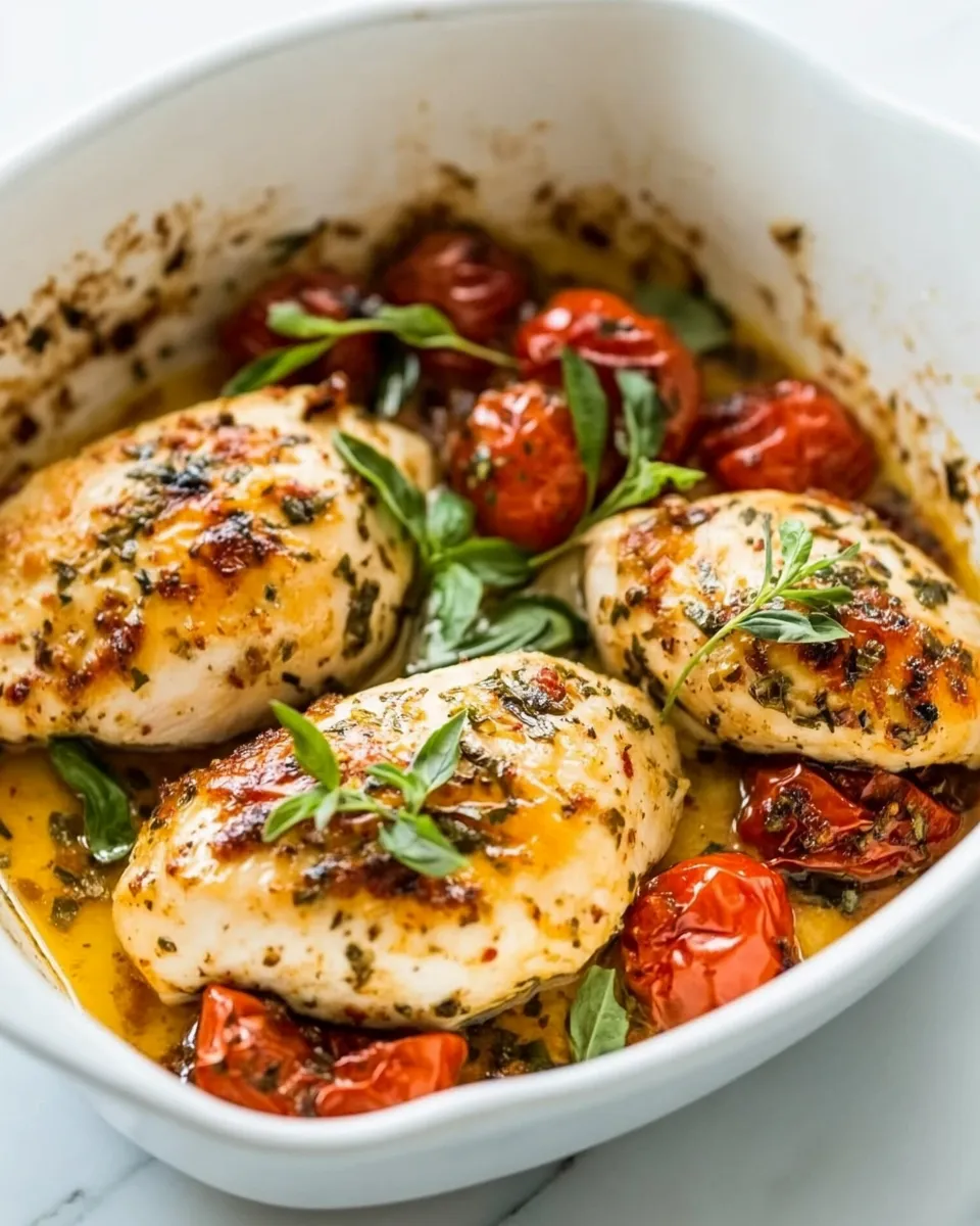 Classic Melt in Your Mouth Italian Baked Chicken image