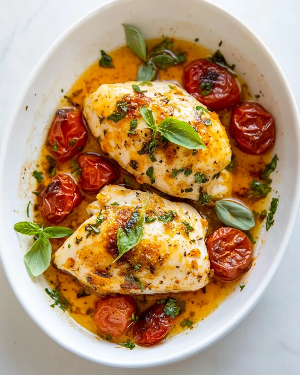 Easy Melt in Your Mouth Italian Baked Chicken shot