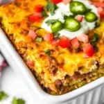 Homemade Mexican Hash Brown Breakfast Casserole photo