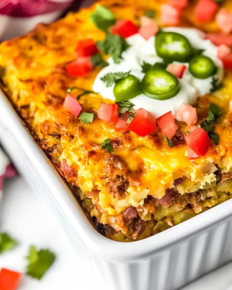 Homemade Mexican Hash Brown Breakfast Casserole photo