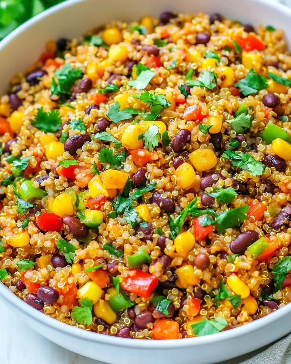 Delicious Mexican Rice, Beans, and Quinoa Medley image