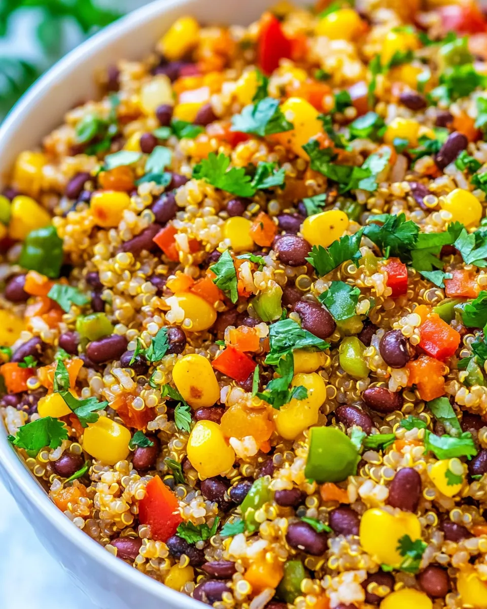 Quick Mexican Rice, Beans, and Quinoa Medley shot