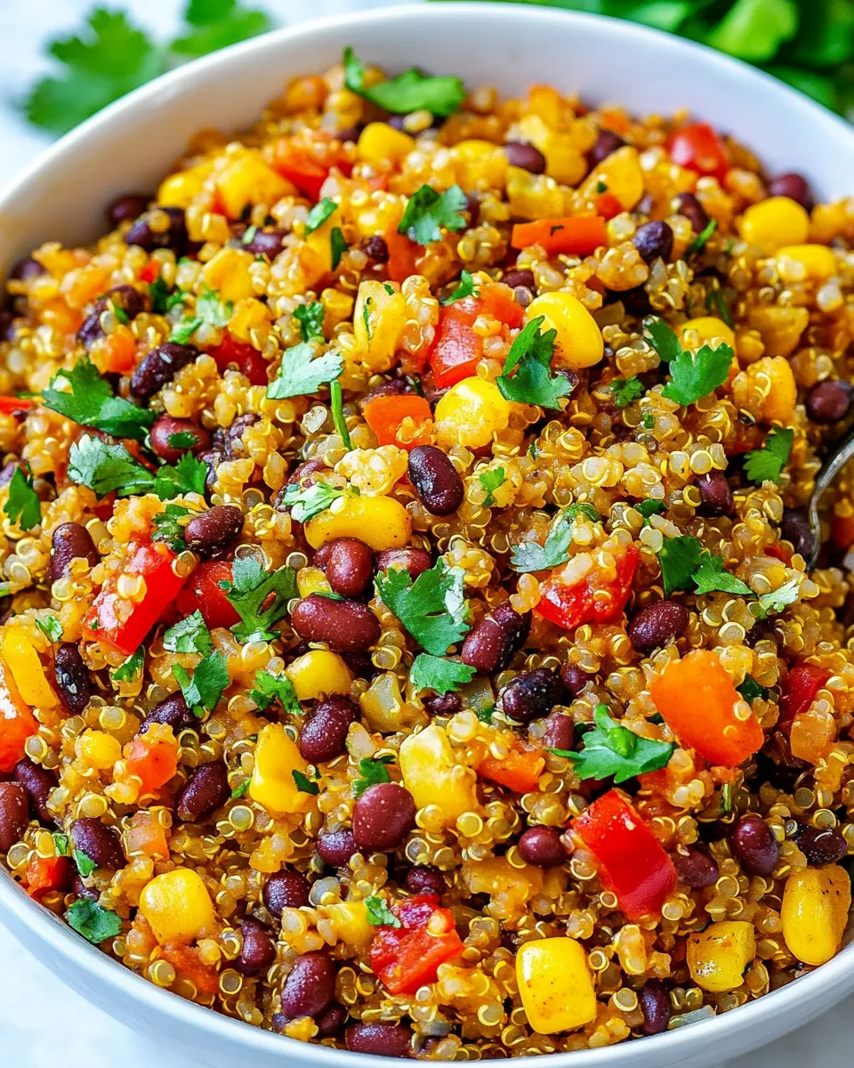 Healthy Mexican Rice, Beans, and Quinoa Medley recipe image