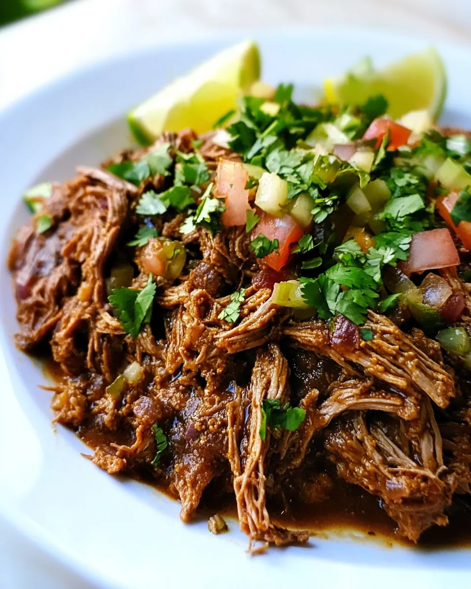 Delicious Mexican Shredded Beef Recipe dish photo