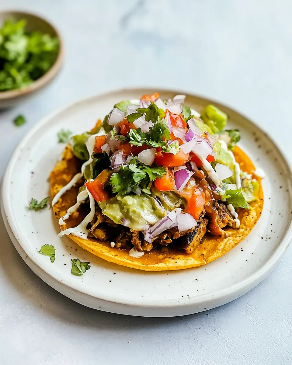 Homemade Mexican Tostadas photo