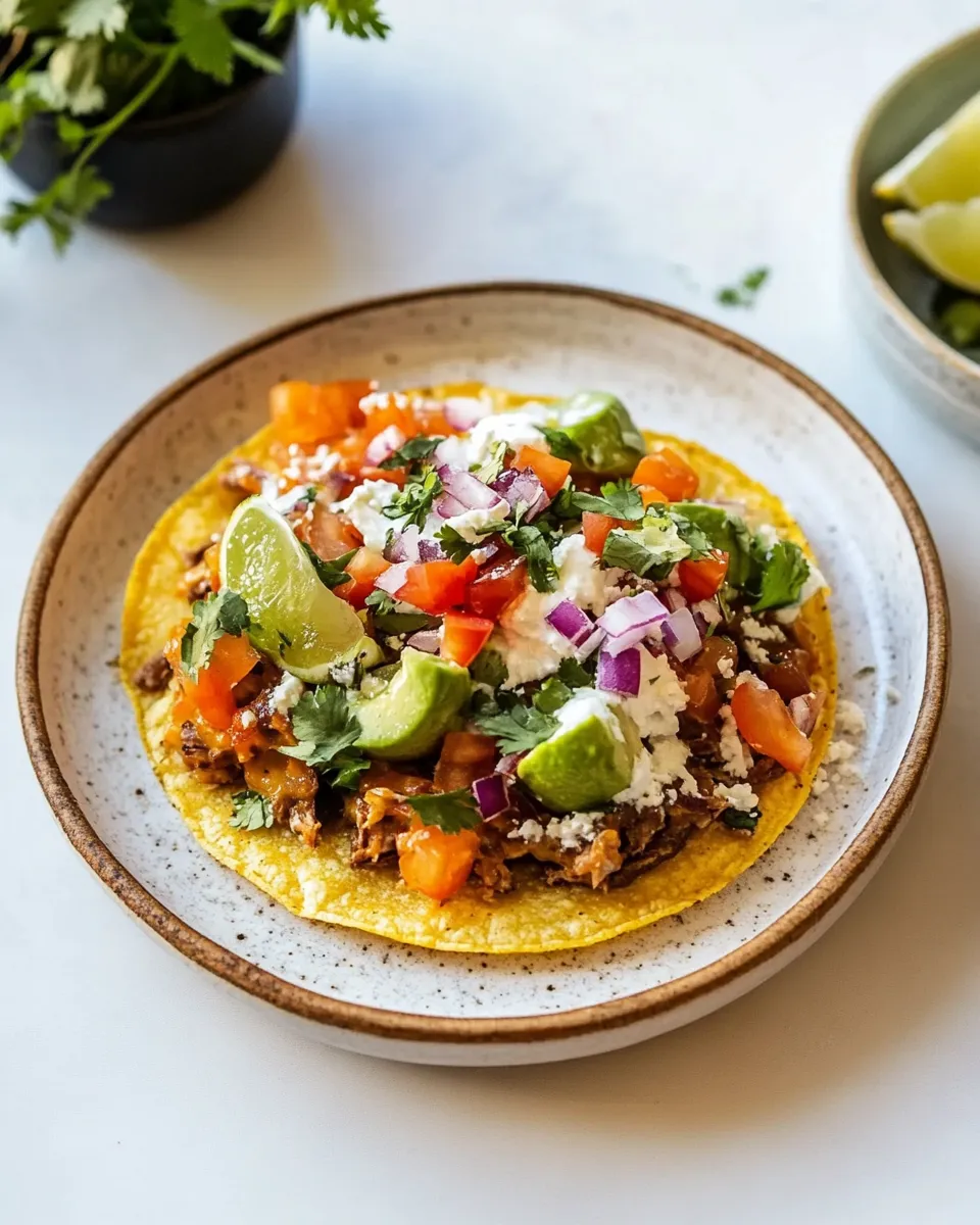 Easy Mexican Tostadas recipe photo