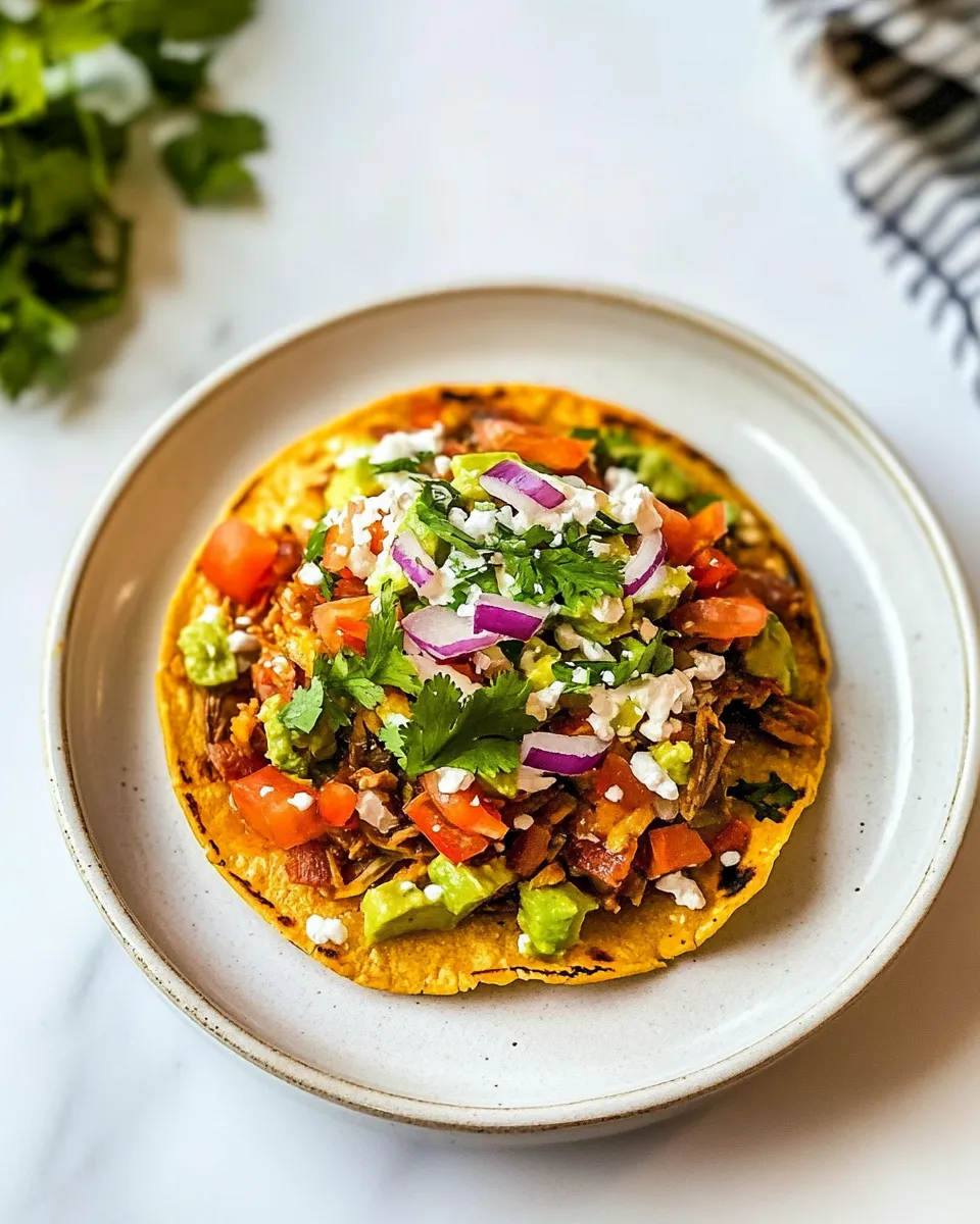Delicious Mexican Tostadas dish photo