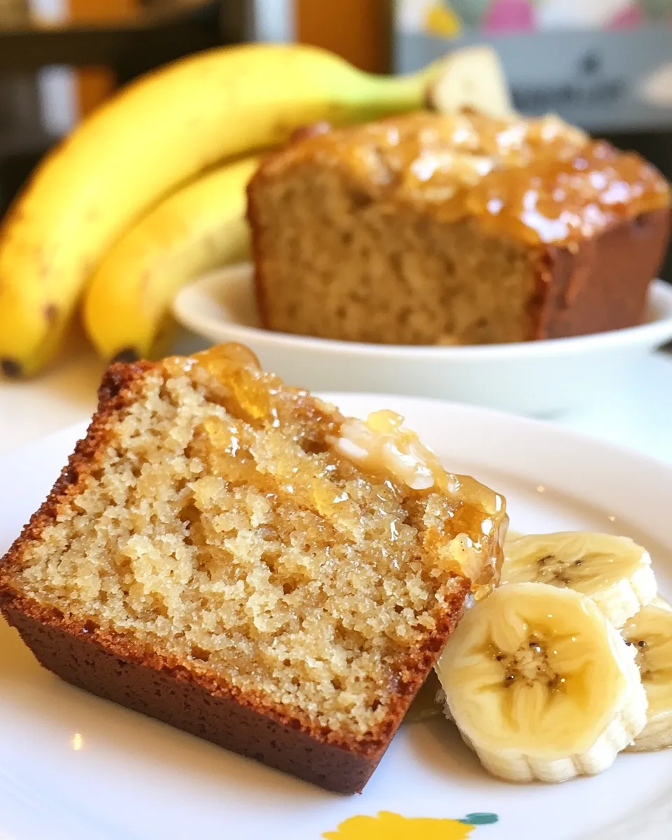 Delicious Milk and Honey Banana Bread shot