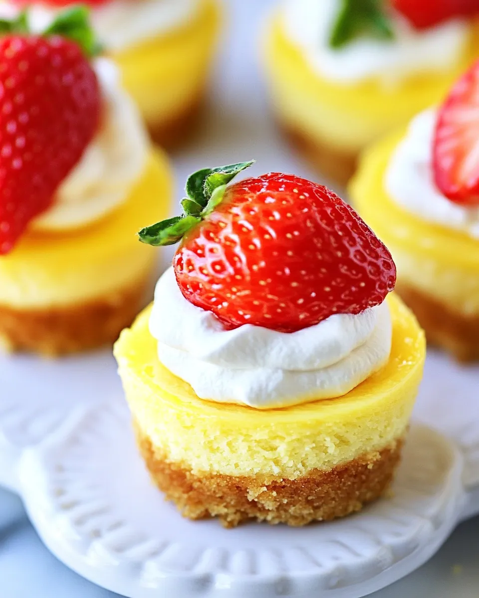 Classic Mini Cheesecakes Recipe image