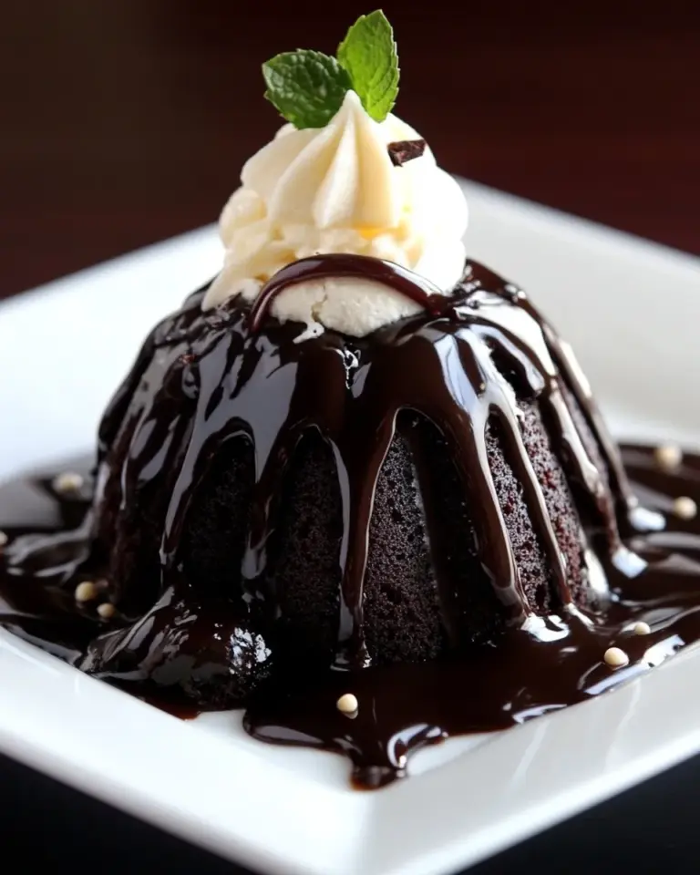Homemade Mini Chocolate Bundt Cake Sundaes with Homemade Hot Fudge Sauce photo