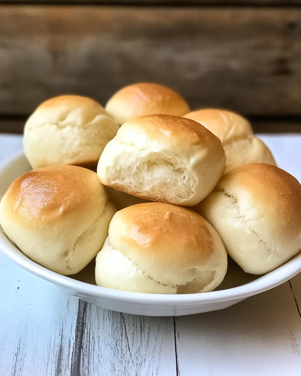 Tasty Mini Milk Bread Rolls shot