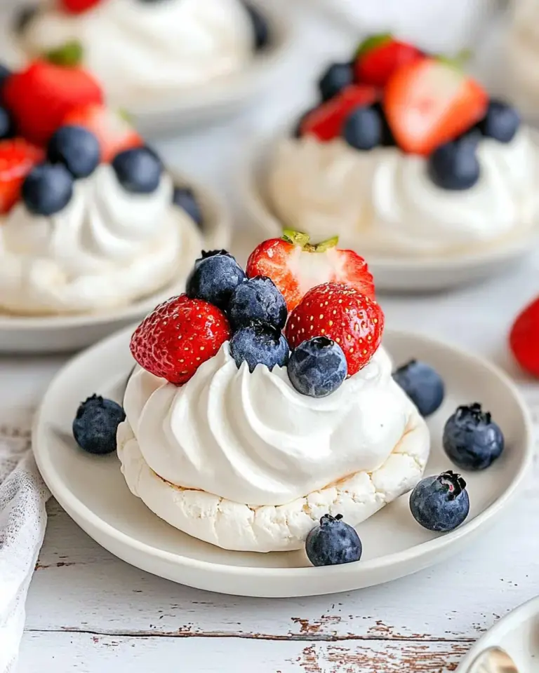 Homemade Mini Pavlovas photo