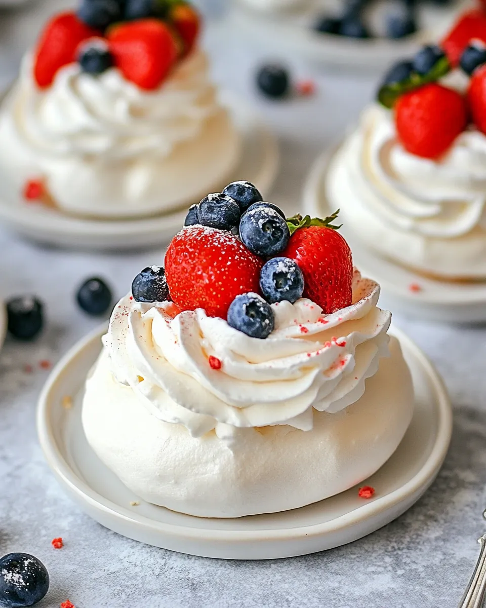 Easy Mini Pavlovas recipe photo