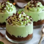 Homemade Mint Chip Cheesecake Mousse photo