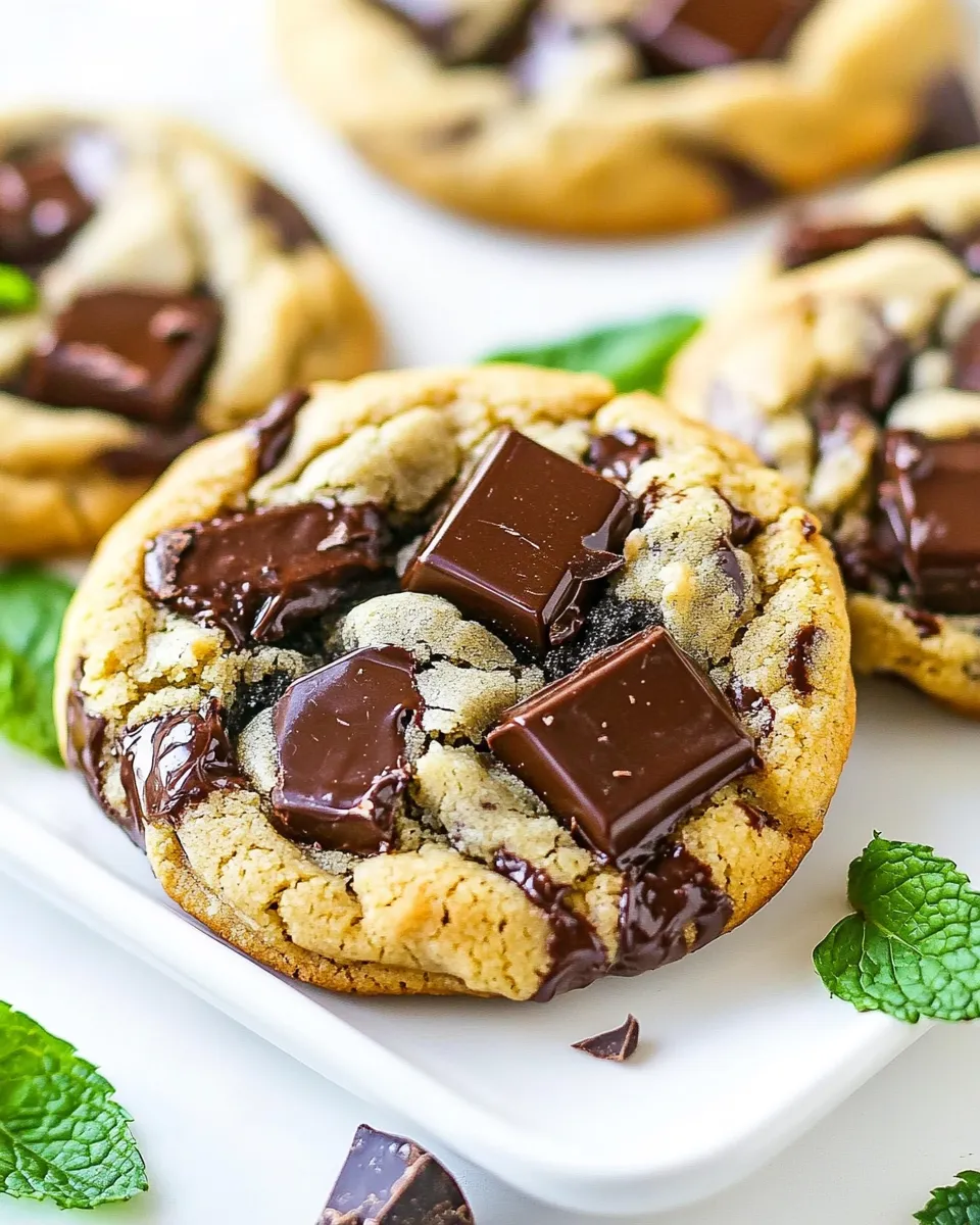 Classic Mint Chocolate Chunk Cookies image