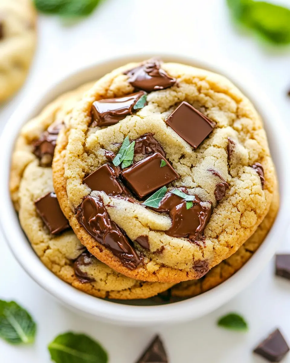 Easy Mint Chocolate Chunk Cookies recipe photo
