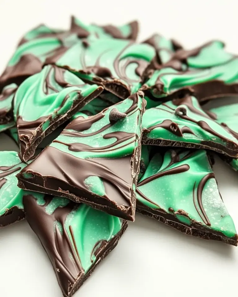 Easy Mint Chocolate Swirl Bark photo