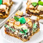 Homemade Mint Magic Bars photo