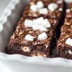 Homemade Mississippi Mud Brownies AKA Frosted Marshmallow Brownies recipe image